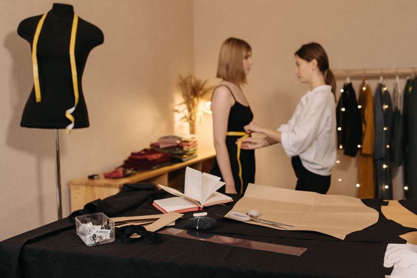 Women Inside a Tailoring Shop
